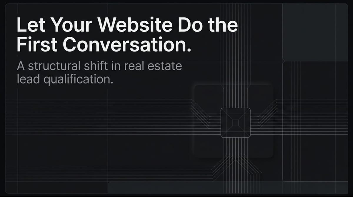 Let your website do the first conversation