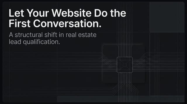 Let your website do the first conversation